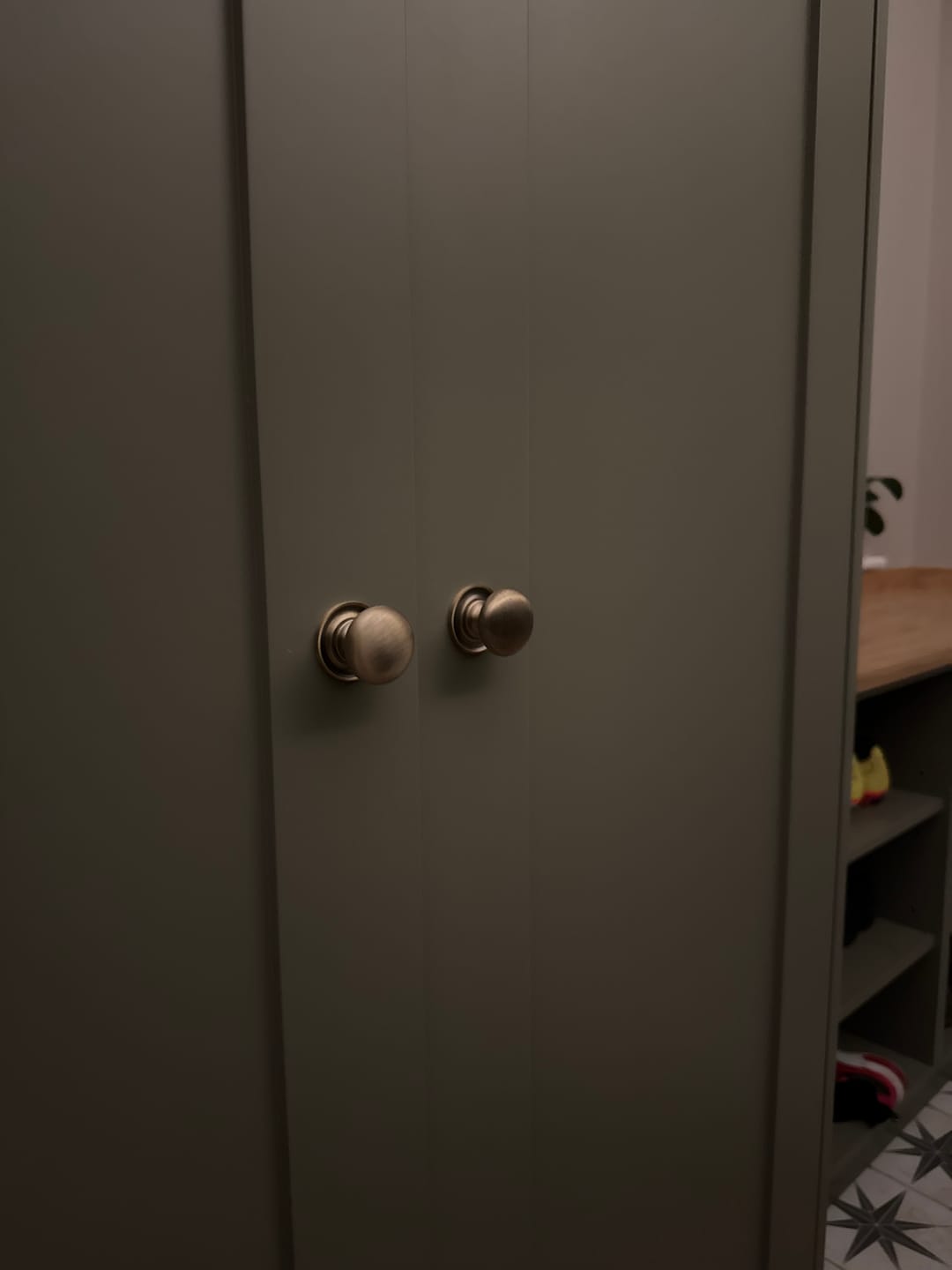 Customer photo review of Classic Aged Brushed Brass Cupboard Handles