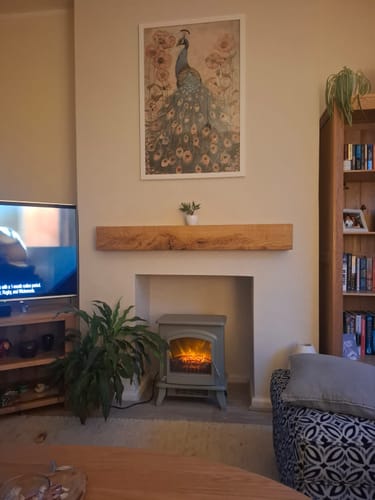 Customer photo review of Vintage Peacock No2 Print