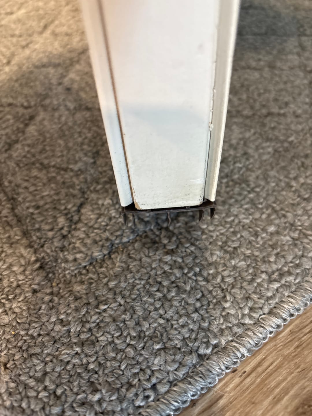 Customer photo review of Pease Slide-On Steel Door Sweep