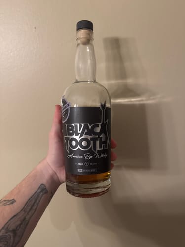 Customer photo review of BLACKTOOTH 7 YEAR AMERICAN RYE WHISKEY (750mL)