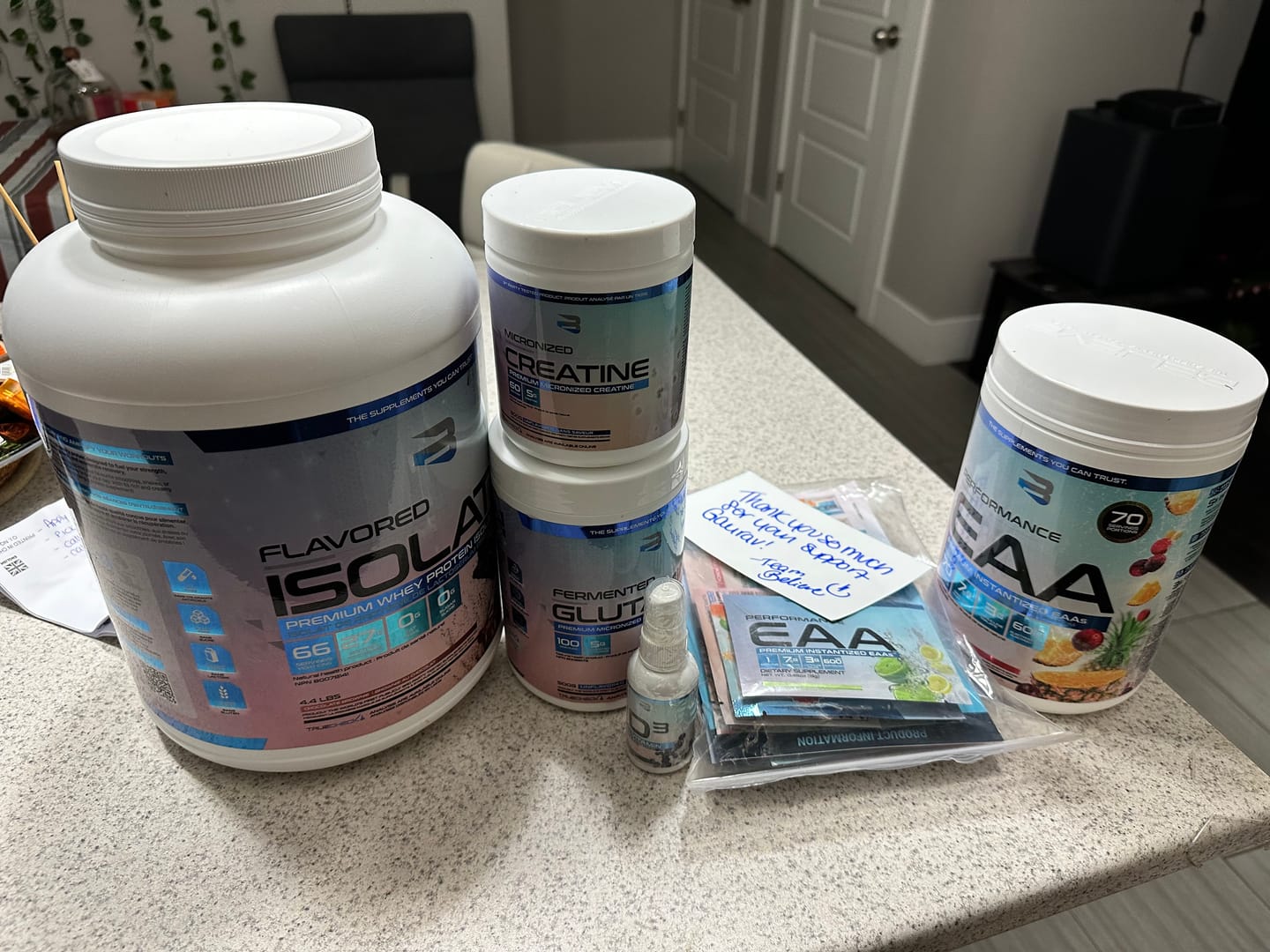 Customer photo review of Believe Gift Card