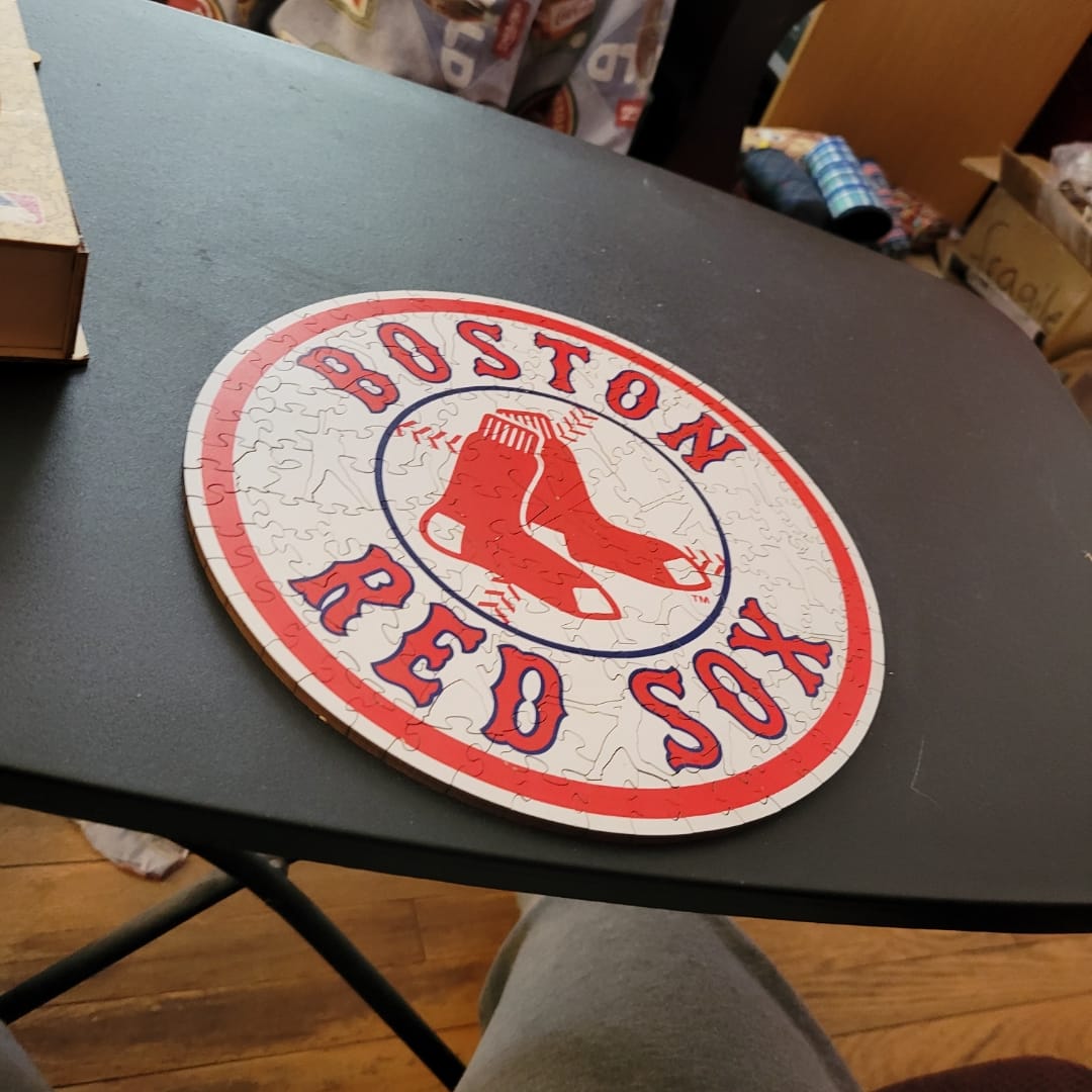 Customer photo review of Boston Red Sox™ - Wooden Puzzle