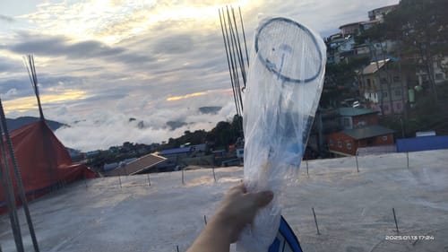 Customer photo review of Mizuno Razorblade 505 Badminton Racket