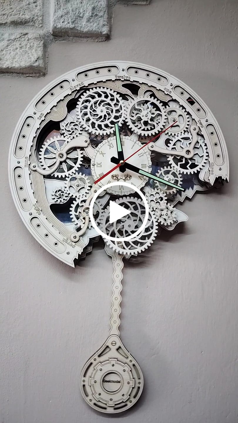 Customer video review of Rokrgeek Gear Pendulum Clock 3D Wooden Puzzle