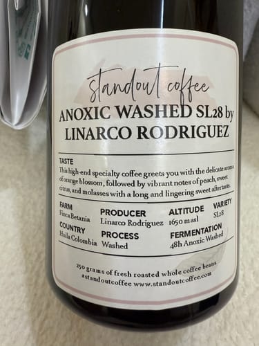 Customer photo review of 48h Anoxic Washed SL28 by Linarco Rodriguez - Colombia