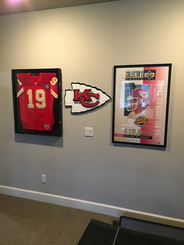 Customer photo review of Kansas City Chiefs Lamar Hunt "Arrowhead" 3D Vintage Metal Wall Art