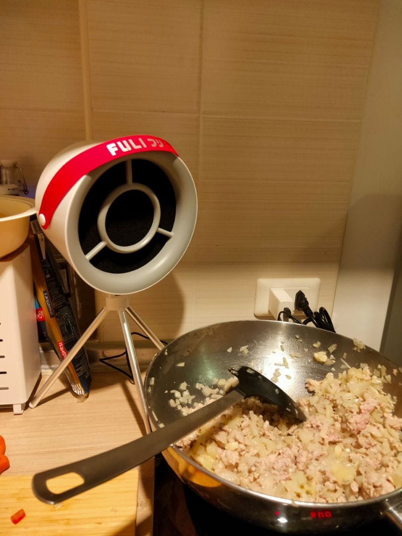 Customer photo review of เครื่องดูดควันไฟฟ้าแบบพกพา | Portable Electric Cooker hoods
