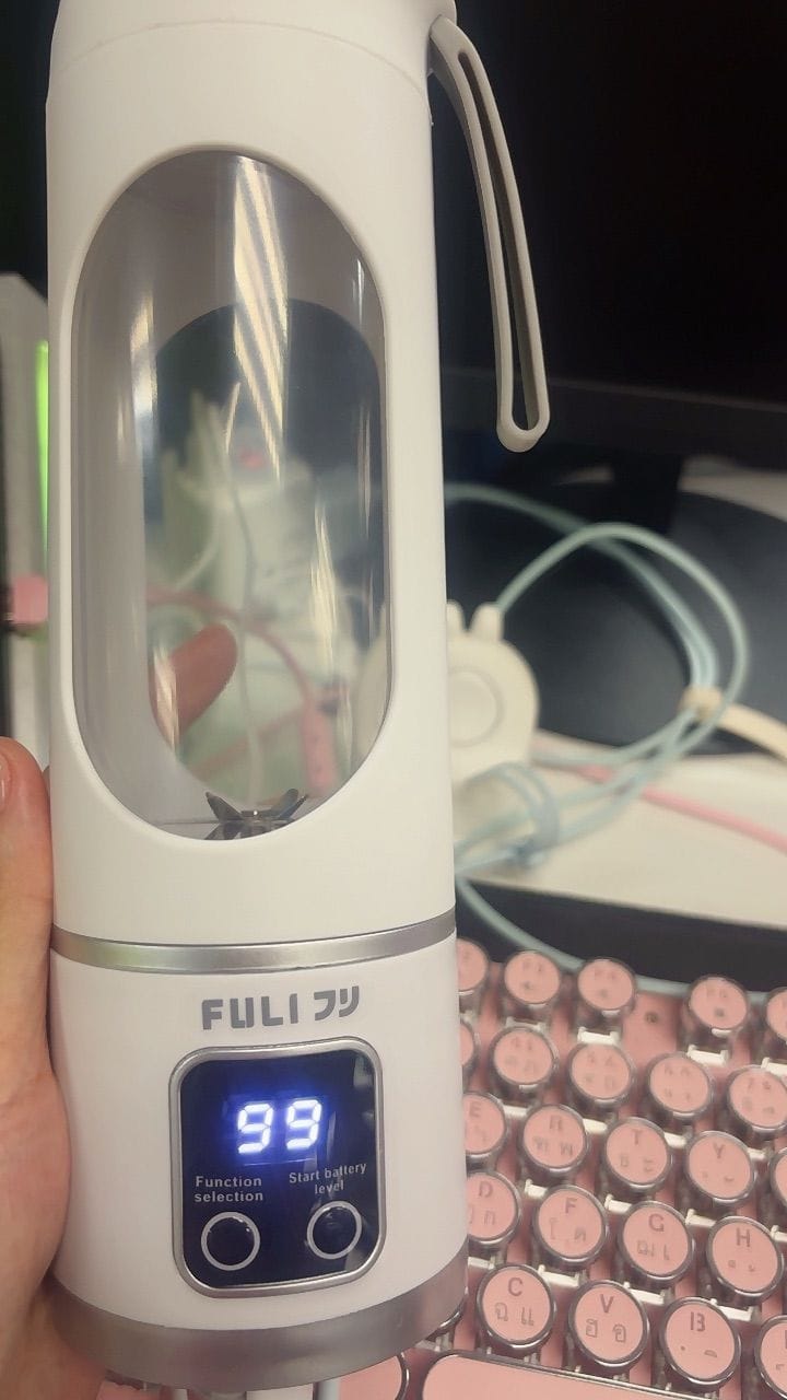 Customer photo review of [PRE] เครื่องปั่นแบบพกพา | Portable Blender Bottle
