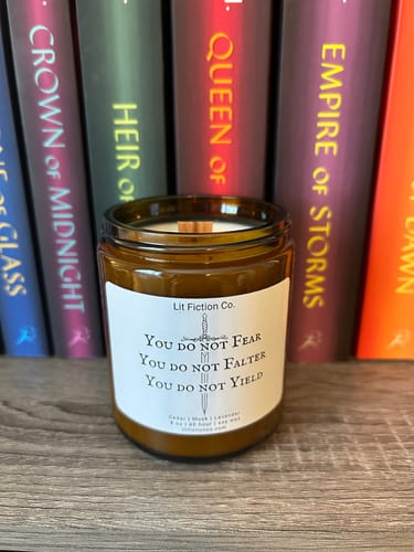 Customer photo review of You Do Not Yield Candle