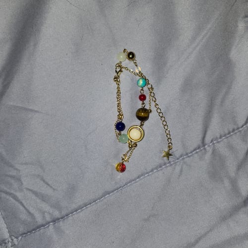 Customer photo review of Solar System Energy Bracelet