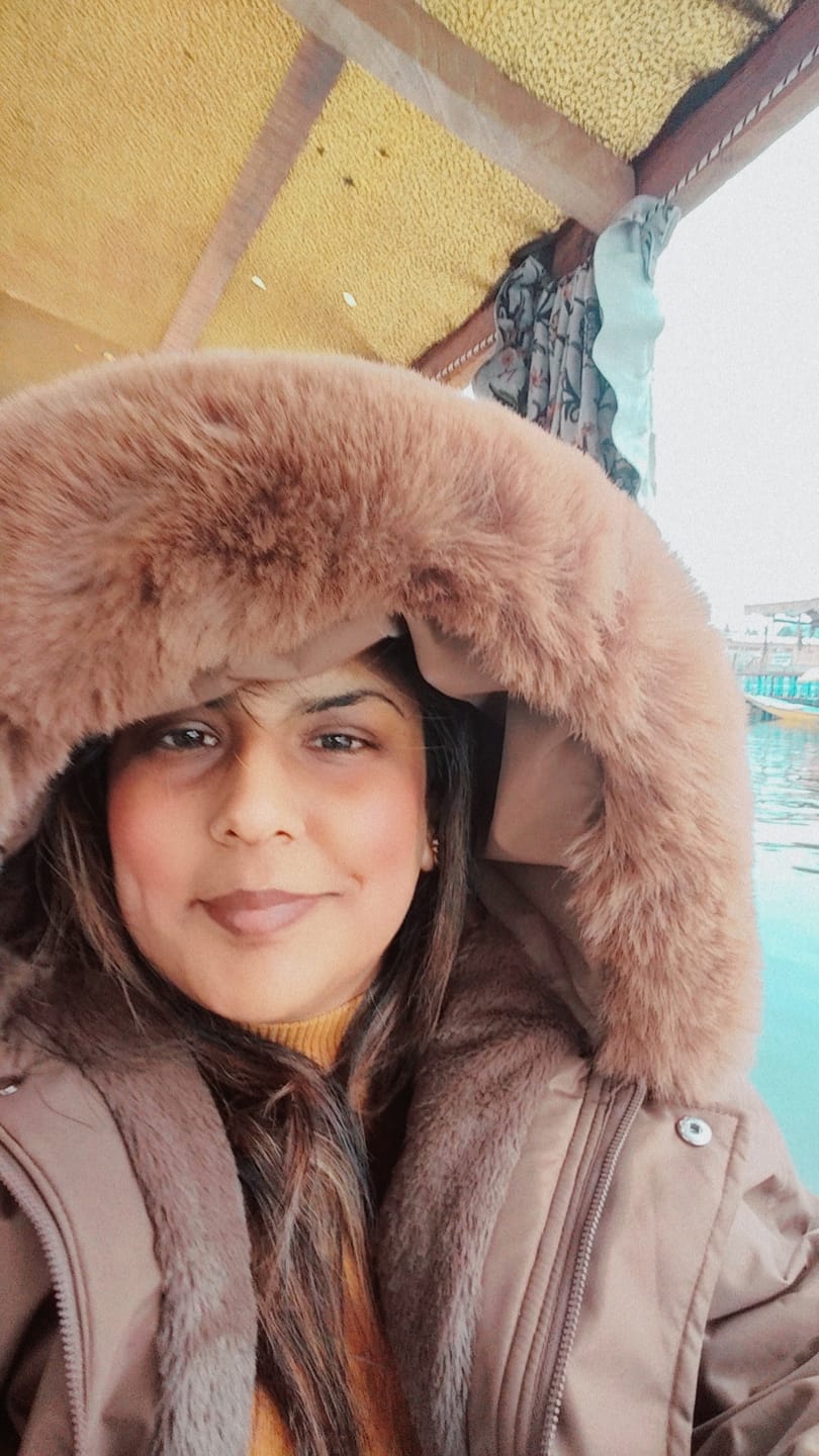 Customer photo review of Margot Warm Fleece Lined Parka Jacket - Dark Brown / XL