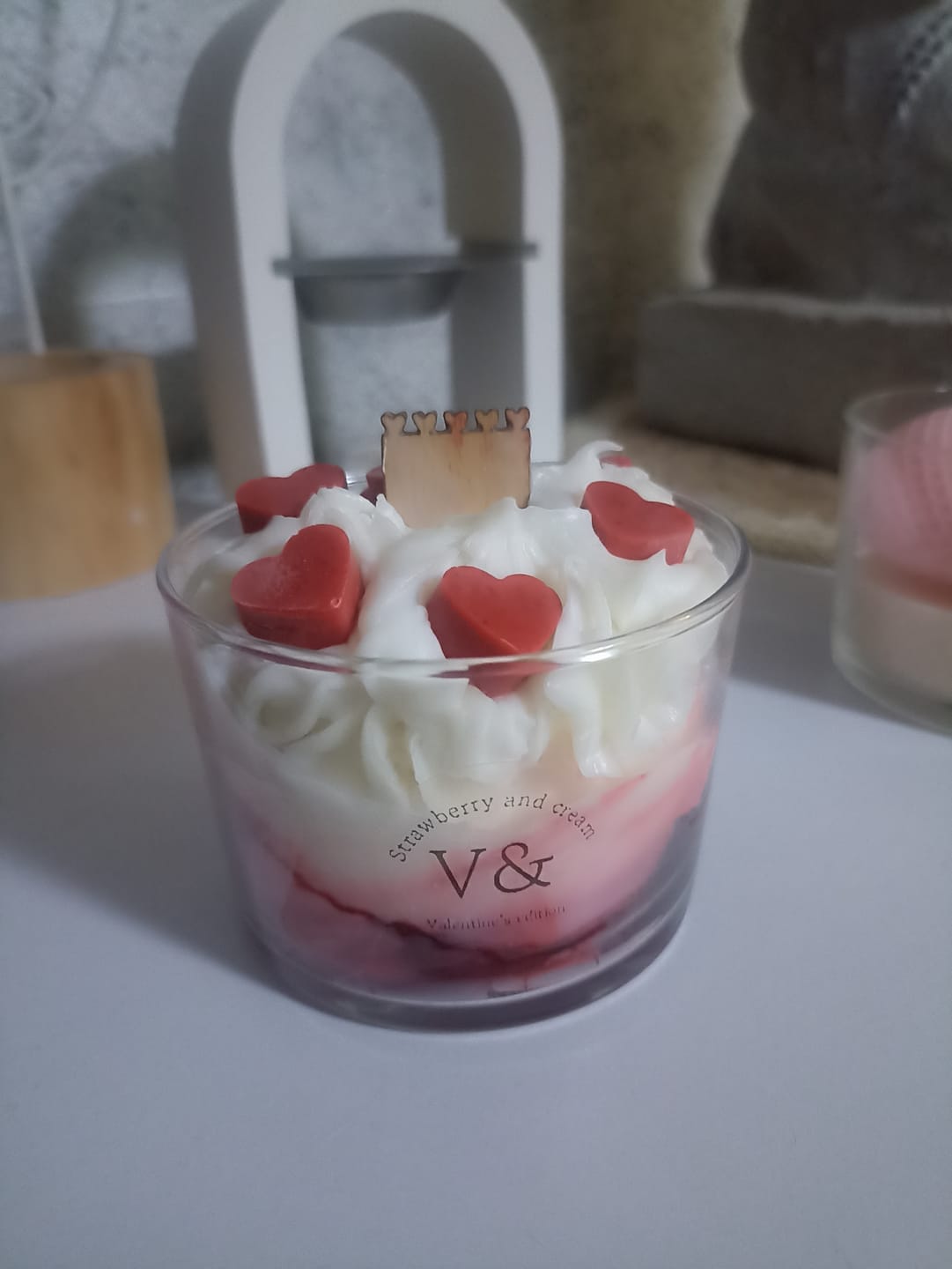 Customer photo review of MECHAS DE MADERA CON CORAZONCITOS