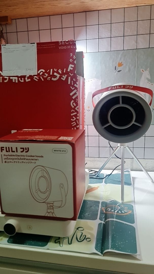Customer photo review of เครื่องดูดควันไฟฟ้าแบบพกพา | Portable Electric Cooker hoods