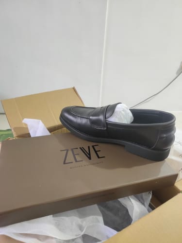Customer photo review of Wayne Penny Loafer - Solid Black Leather (Crepe Sole)