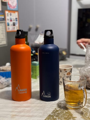 Customer photo review of בקבוק שתיה לאקן שומר קור 24 שעות תרמו פוטורה 350-750 מ"ל