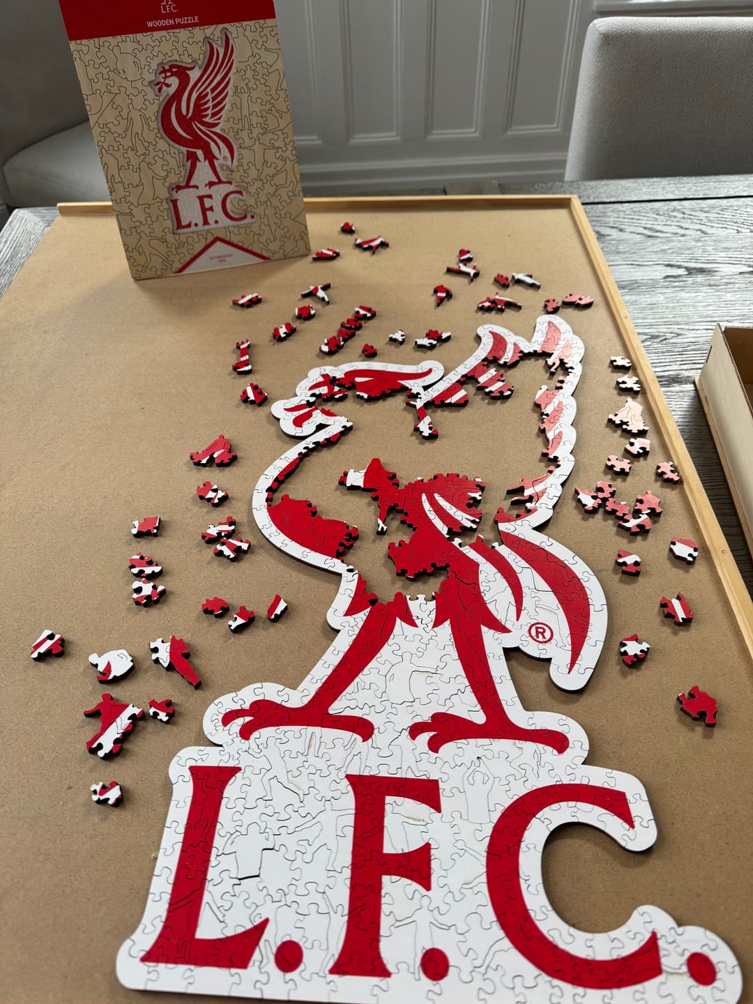 Customer photo review of Liverpool FC® Liver Bird Logo - Wooden Puzzle