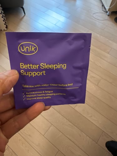 Customer photo review of Better Sleeping Support (30 Days)