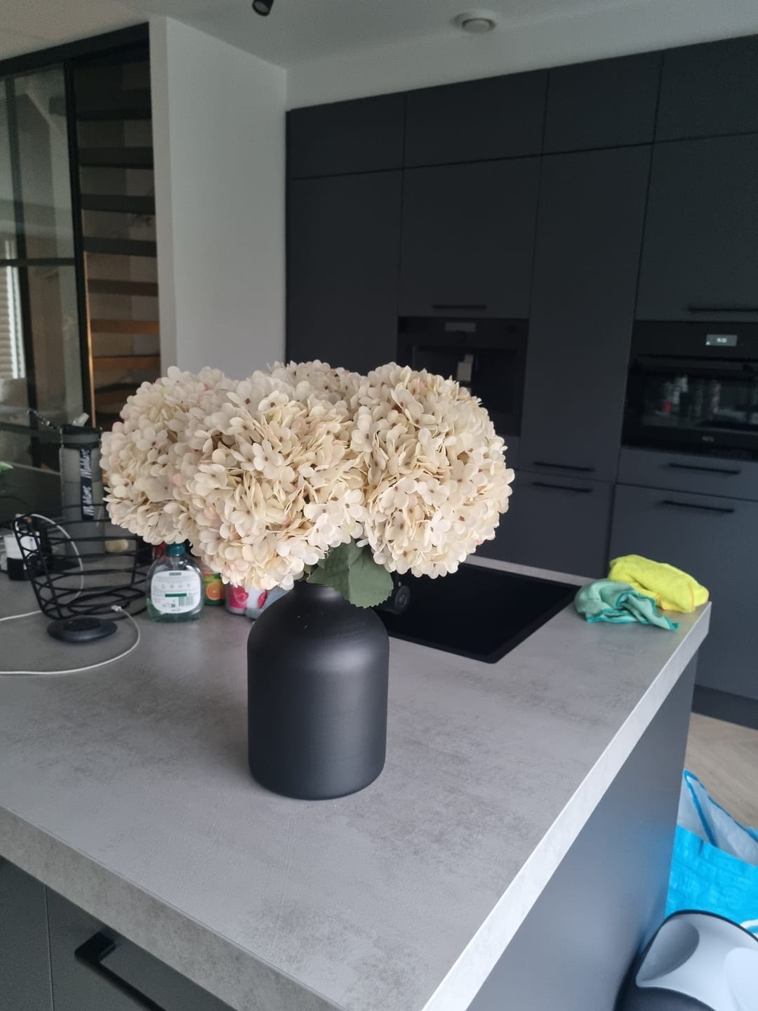 Customer photo review of Grande Hortensia (5 tiges) - Crème