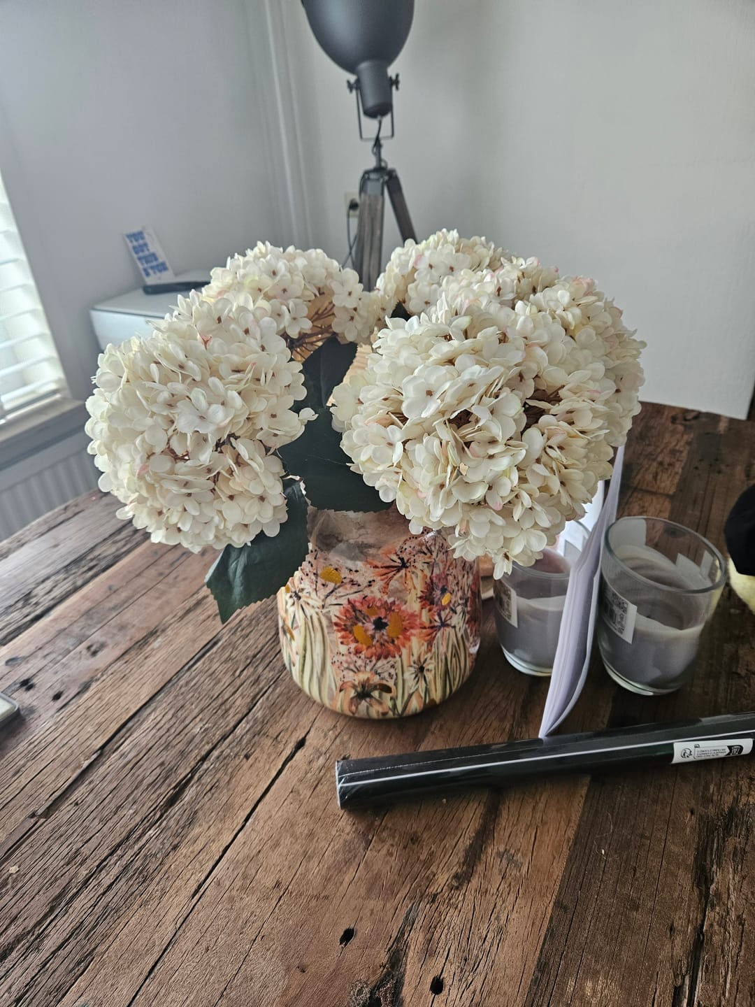 Customer photo review of Grande Hortensia (5 tiges) - Crème