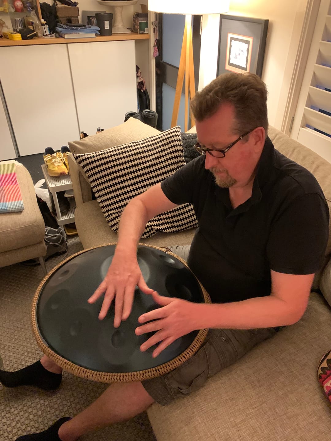 Customer photo review of Handpan 10-Note D Kurd Beginner Blue 432hz 55cm