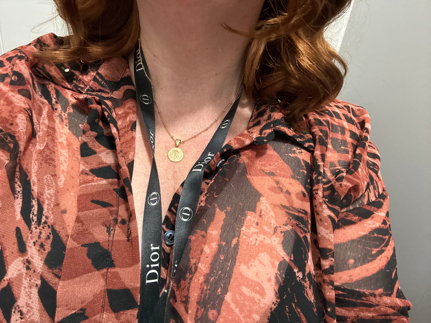 Customer photo review of St. Christopher Necklace - Stay Safe Wherever You Go
