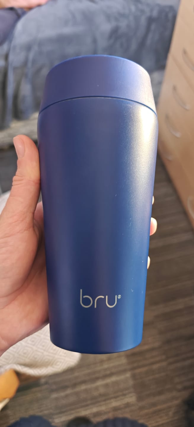 Customer photo review of bru Ceramic Travel Mug