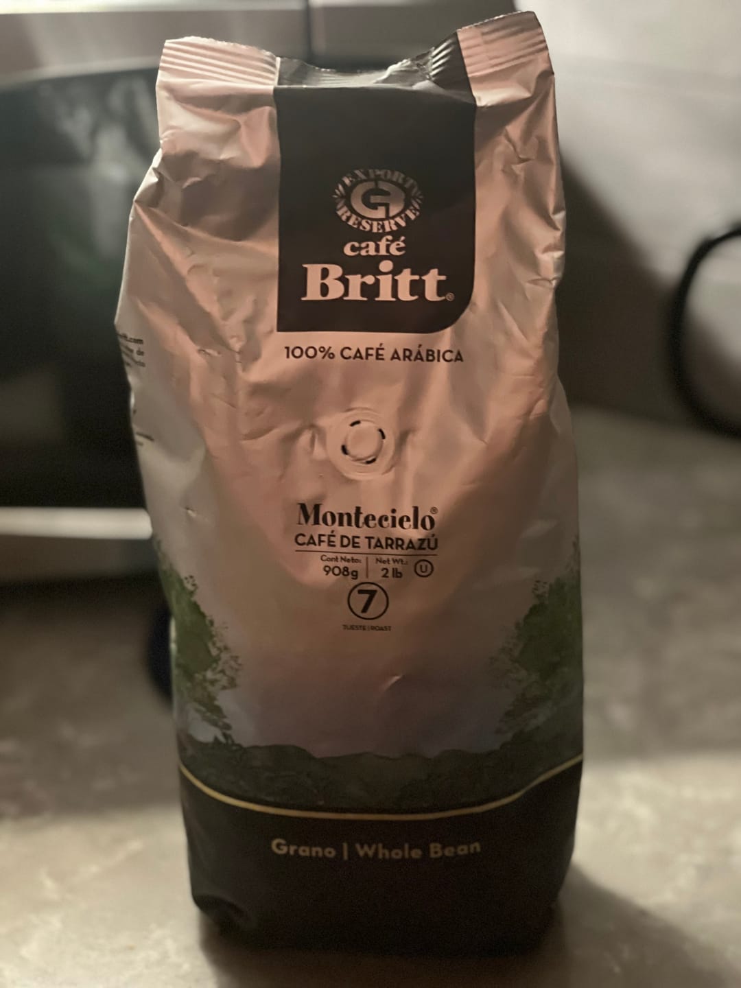 Customer photo review of COSTA RICAN MONTECIELO COFFEE FROM TARRAZÚ 2LB