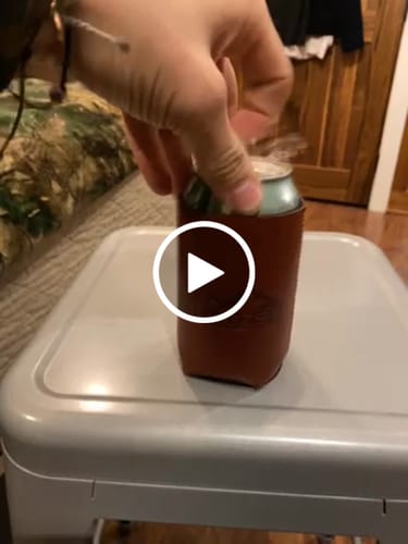 Customer video review of ENTHUZST™ LEATHER KOOZIE