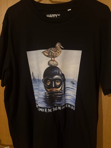 Customer photo review of Marškinėliai CALM DOWN