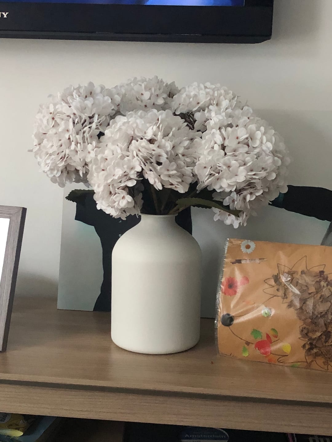 Customer photo review of Grote Zijden Hortensia - Wit