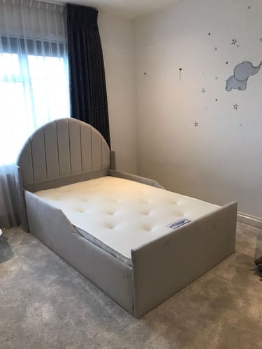 Customer photo review of Mickey Kids Chesterfield Bed