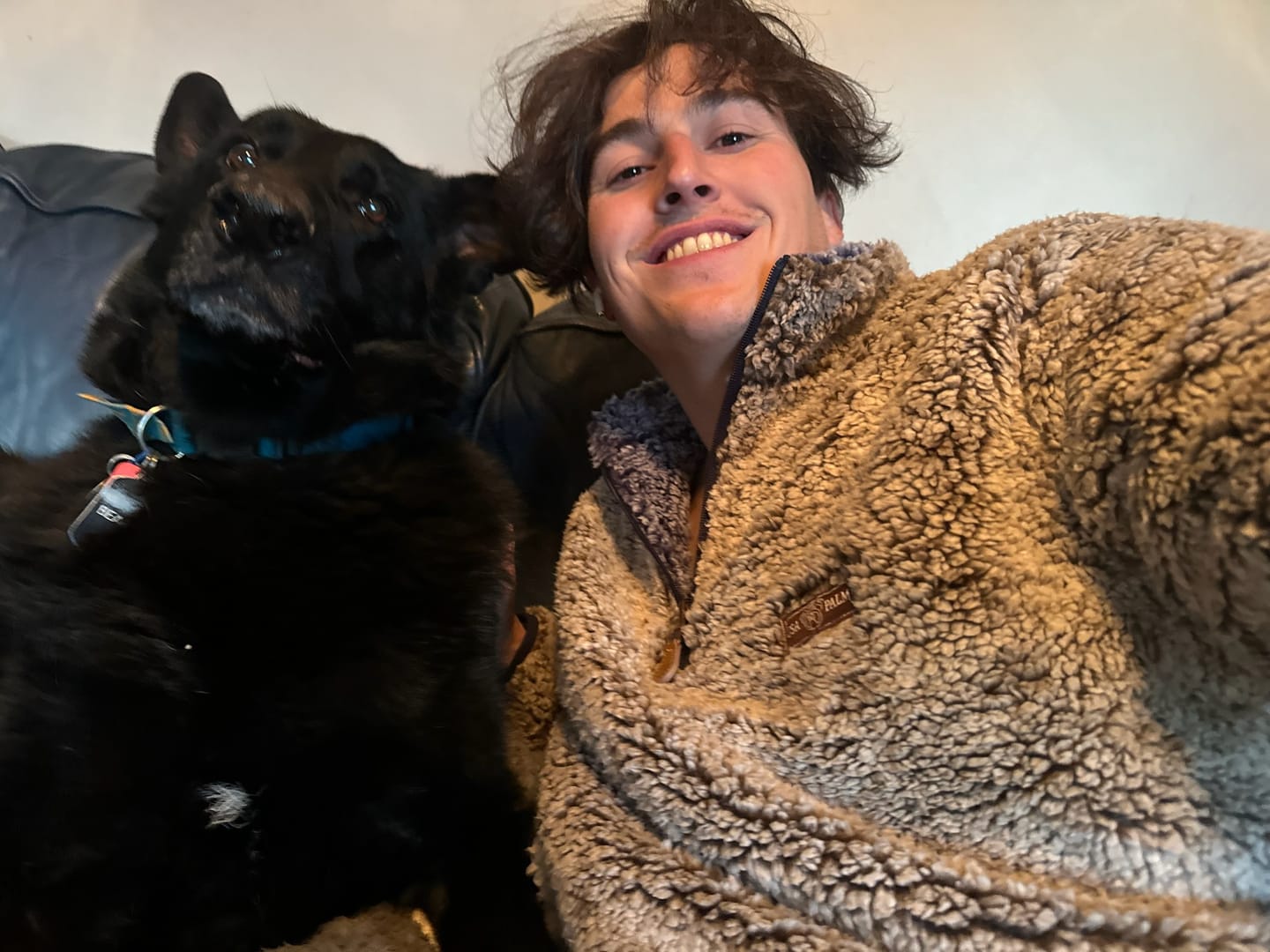 Customer photo review of Reversible Double Sherpa 1/4 Zip