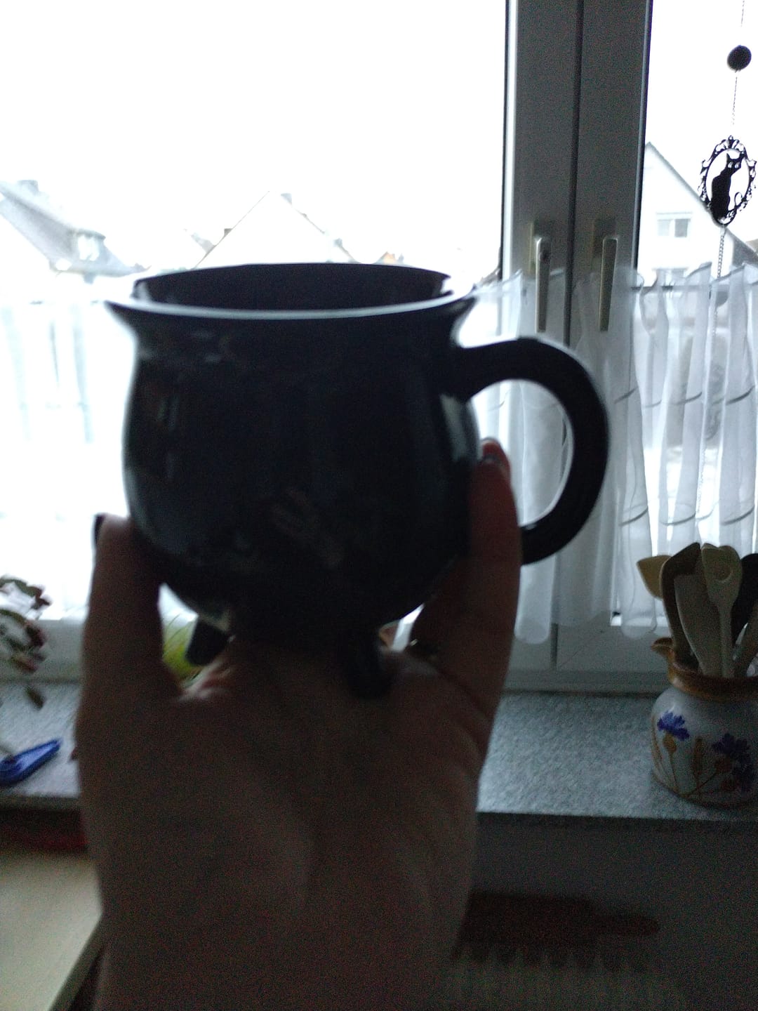 Customer photo review of Schwarze Kessel Tasse