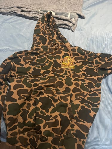 Customer photo review of Custom Heavyweight Camo-Styled Hoodie - IND4000
