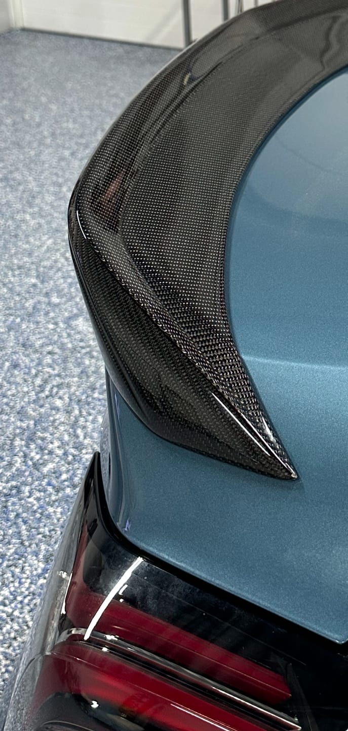 Customer photo review of Pre-Order 2022-2024 Cadillac CT5-V Blackwing Gloss Carbon Fiber Rear Spoiler