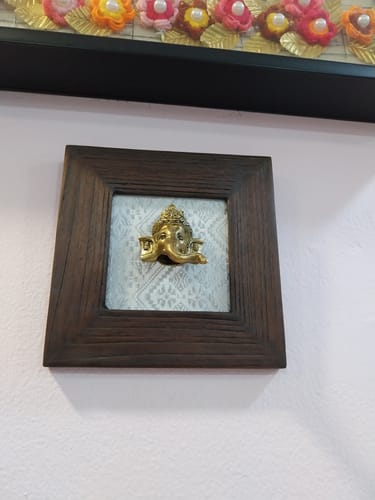 Customer photo review of Brass Ganesha Head 1 Pc