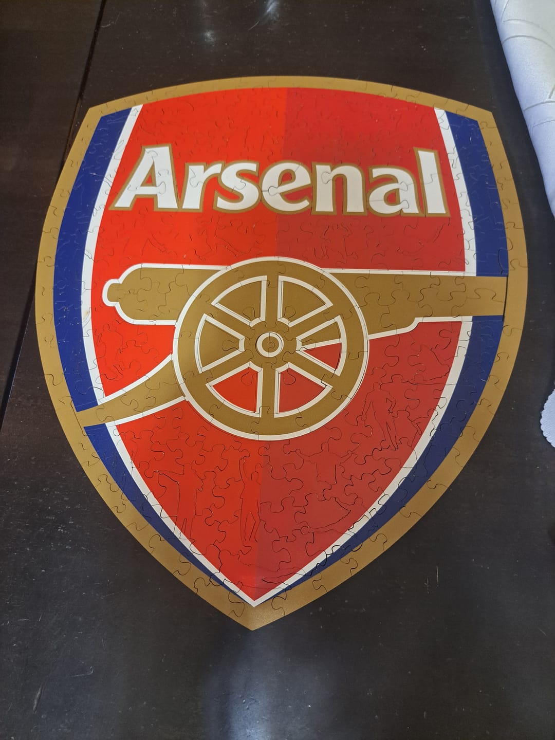 Customer photo review of Arsenal FC® Logo - Wooden Puzzle