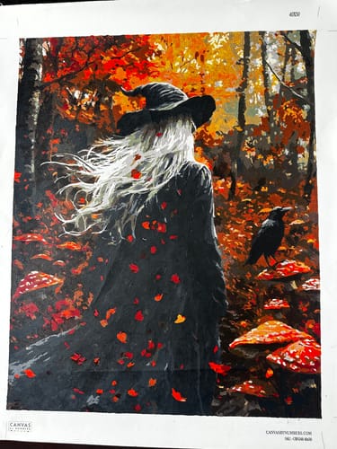 Customer photo review of The Witch's Path - Paint by Numbers
