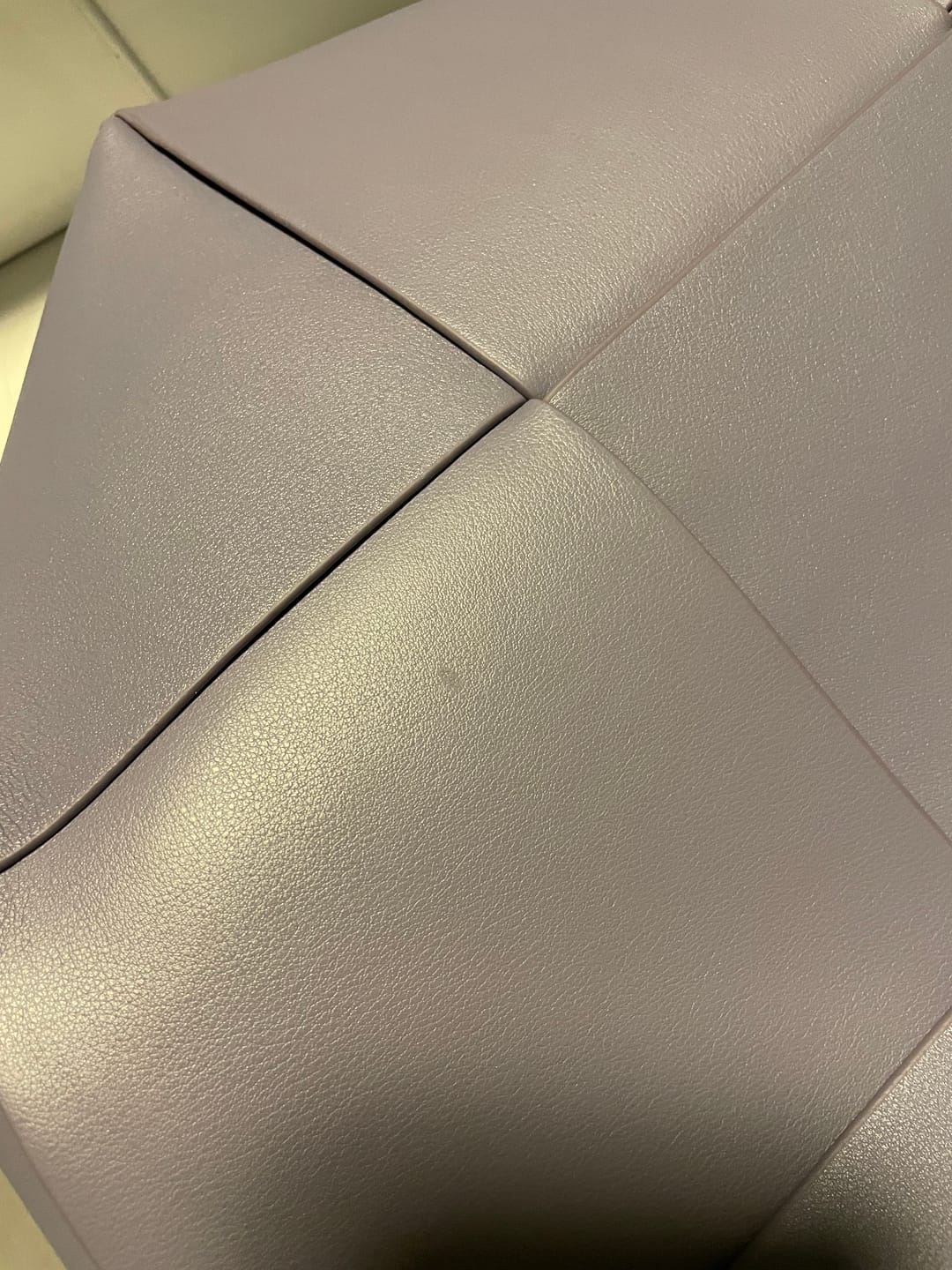 Customer photo review of Taylor Contexture Leather Bag, Plum