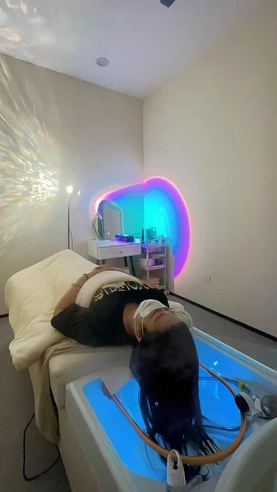Customer photo review of Salon Multi-functional Thai Style Shampoo Bed Fumigation Heater and Water Circulation
