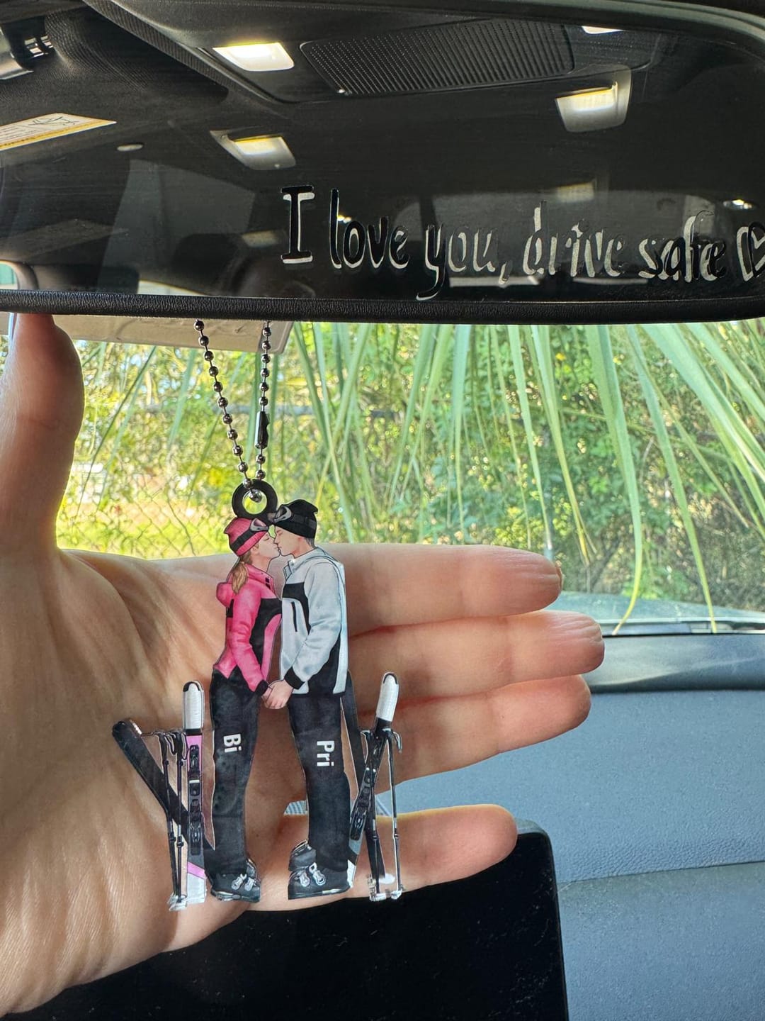 Customer photo review of Skiing Partners For Life - Personalized Gifts Skiing Ornament For Couples, Skiing Loves
