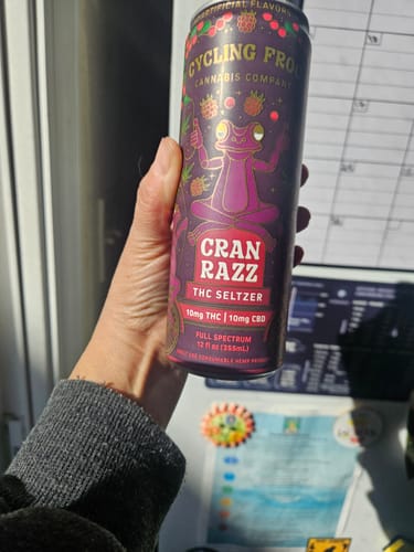 Customer photo review of Cran Razz THC Seltzer, 6pk