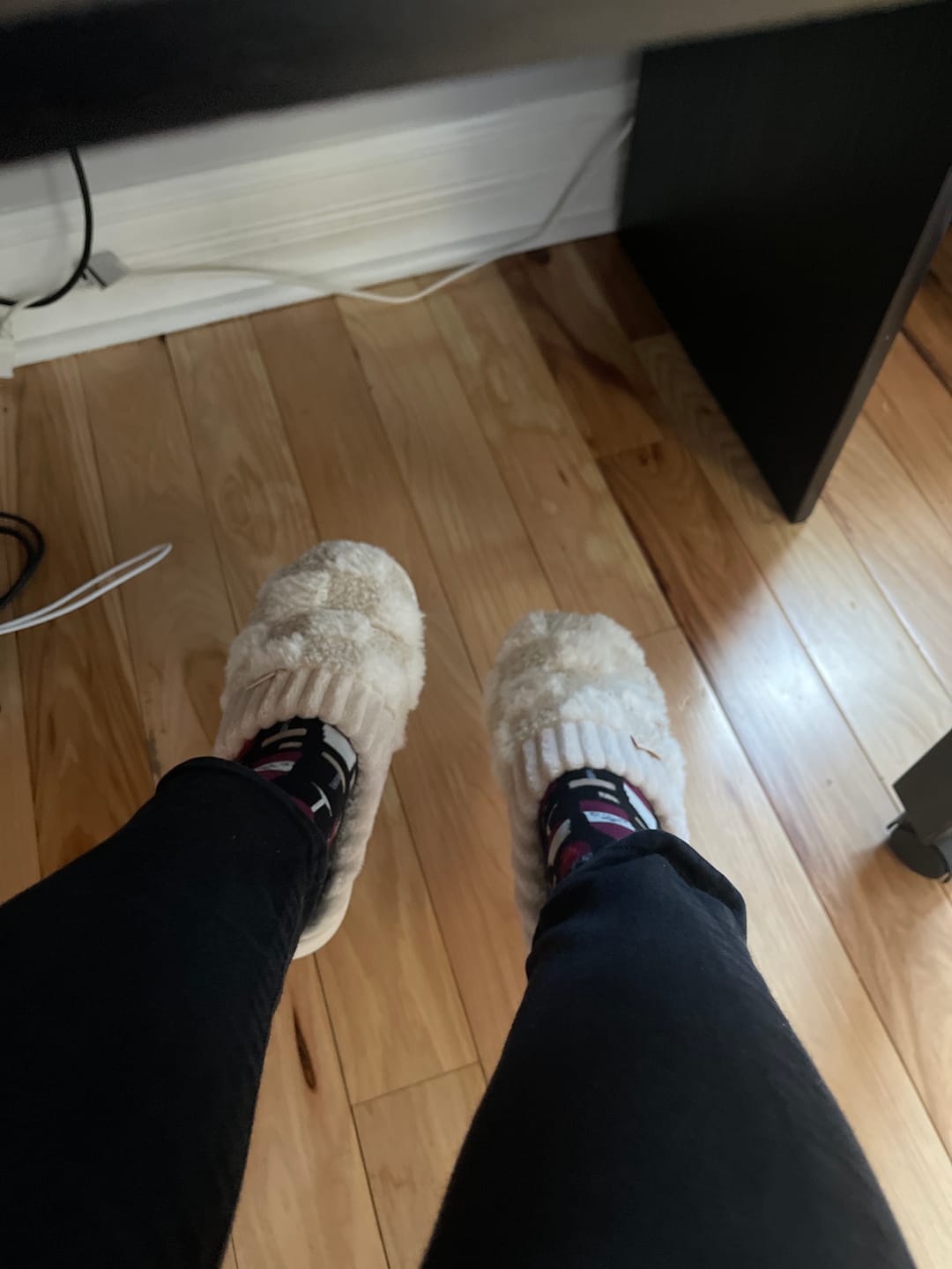 Customer photo review of Nordic Fluffy Slippers