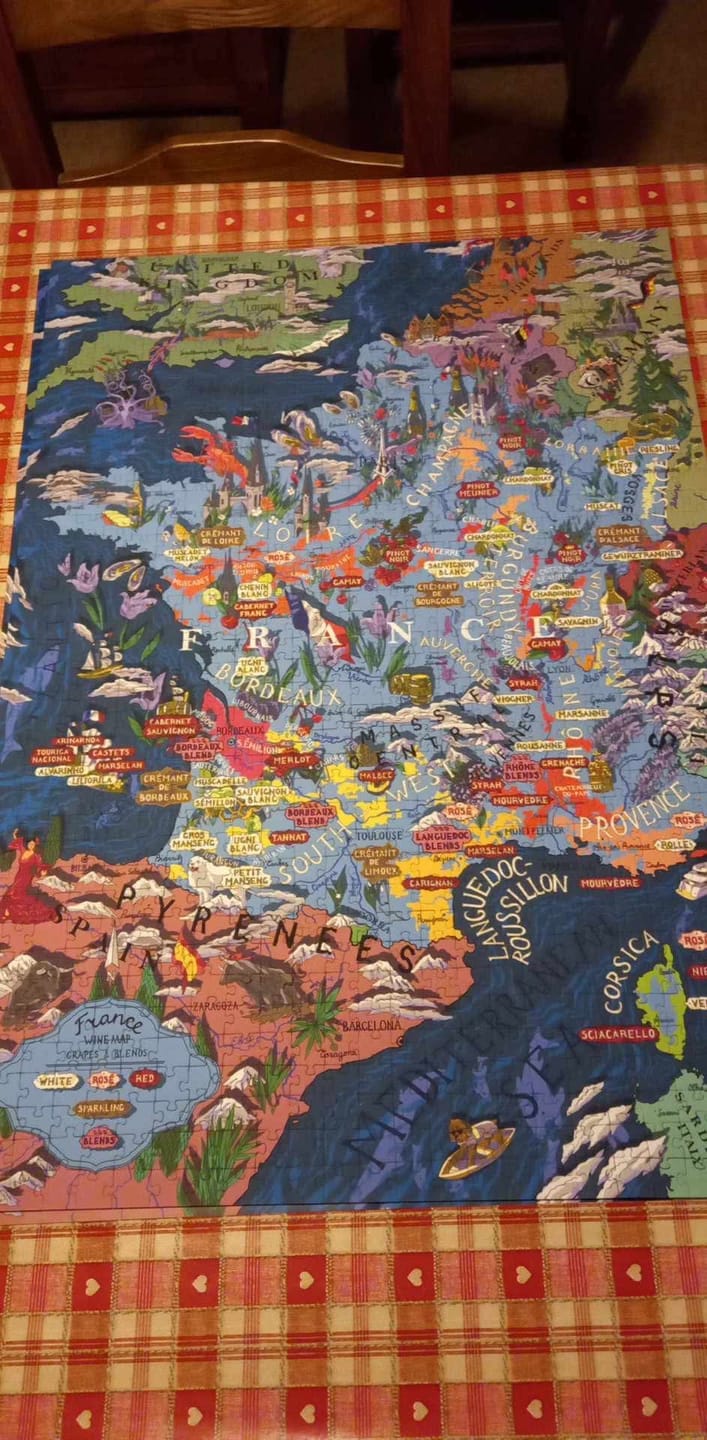 Customer photo review of Wine Puzzle - France