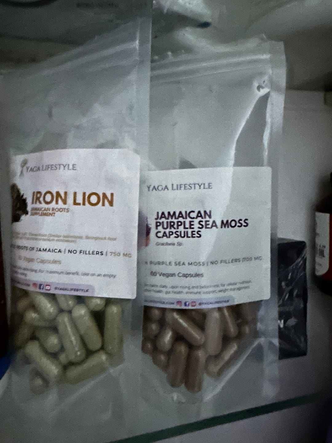 Customer photo review of Iron Lion Capsules | Jamaican Roots Tonic Supplement with Sarsaparilla, Chaney Root (Cocolmeca), Strongback, Allman Strength