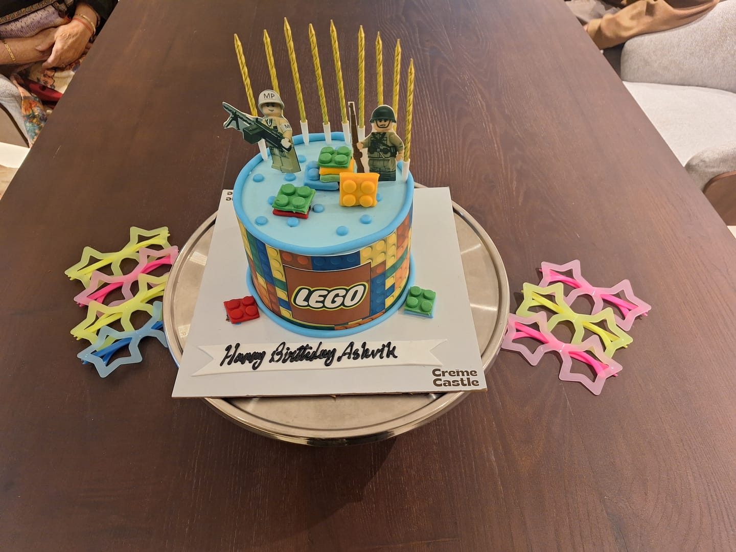 Customer photo review of Lego Blocks Cake