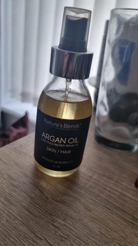 Customer photo review of Pure Cold Pressed Argan Oil (90ml)