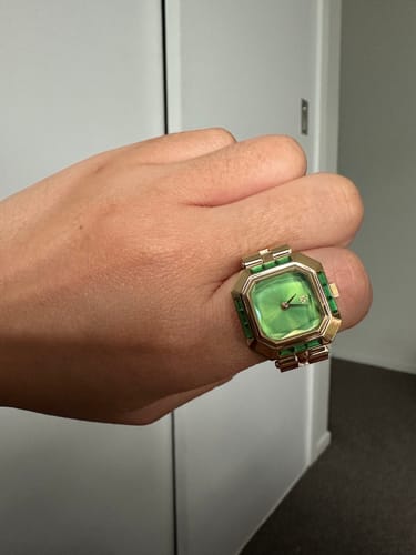 Customer photo review of Sofia Prism Cocktail Watch Ring
