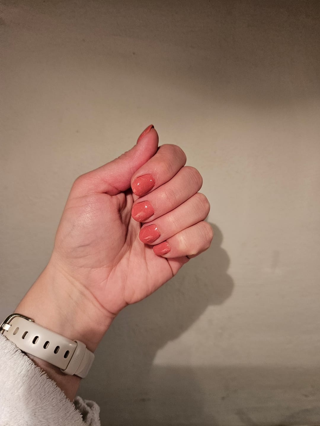 Customer photo review of Mocha Rose Dipping Powder
