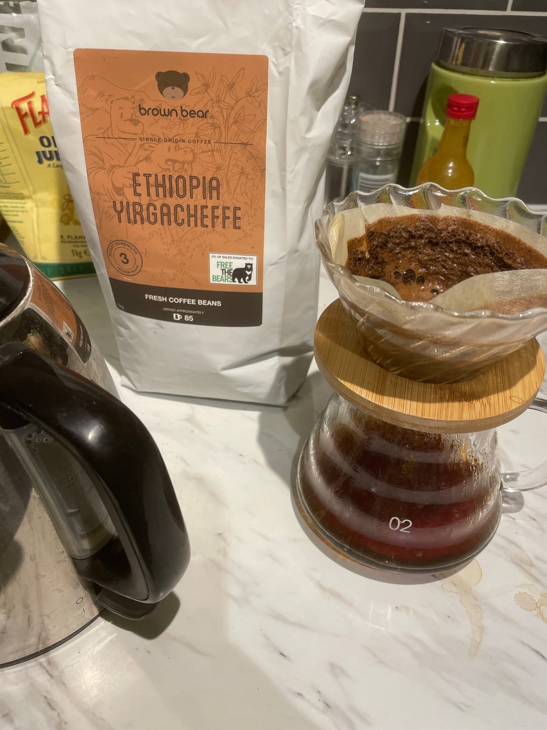 Customer photo review of Ethiopia Yirgacheffe Coffee - Medium Roast - Strength 3